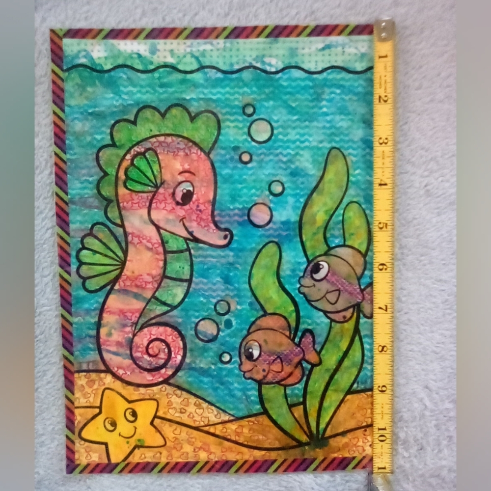 🎨Seahorse Watercolor Painting 🖼 - Picture 3 of 4